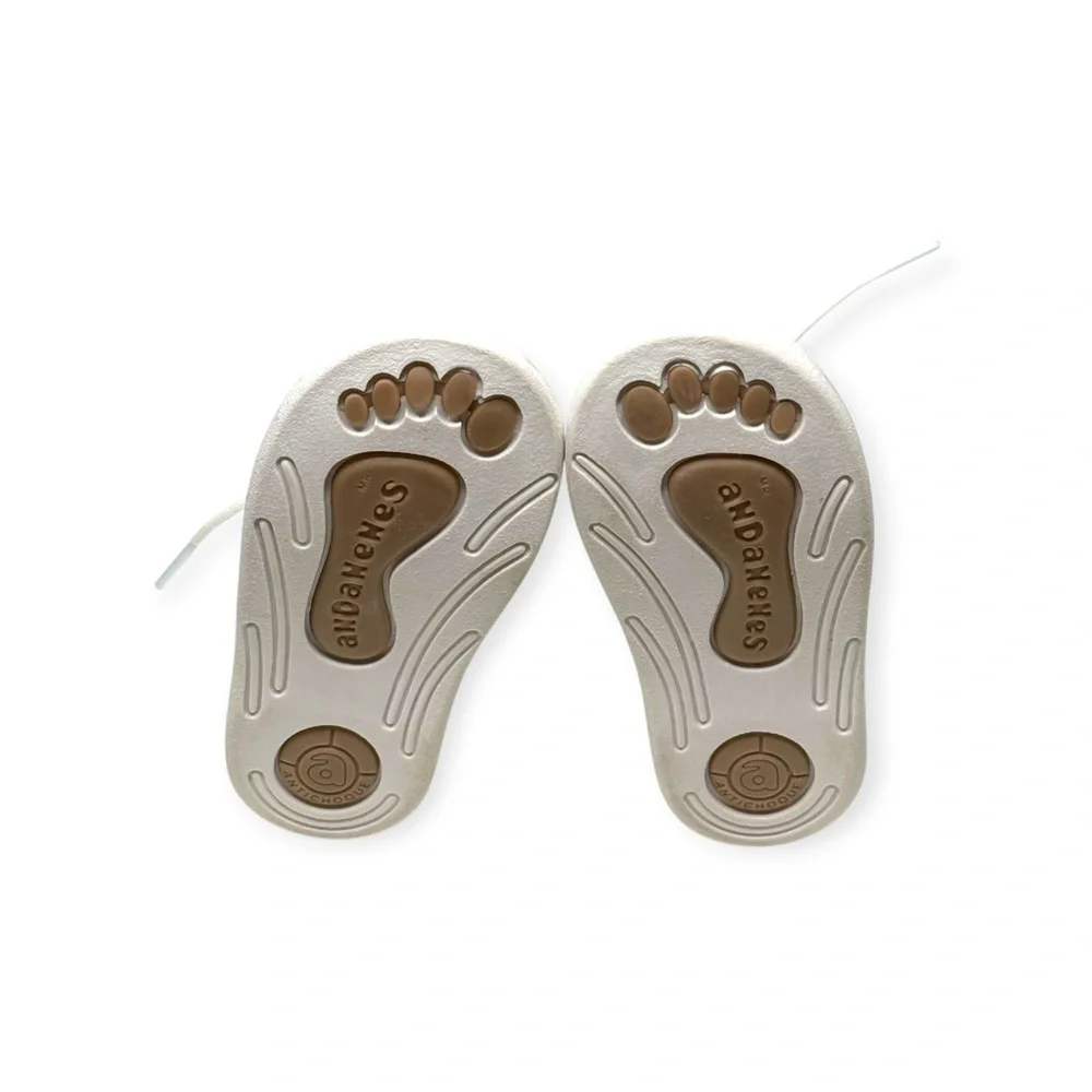 Andanenes ❤︎︎ A5049 Lace-Up Walking Shoe Bootie ❤︎︎White ❤︎︎ 7 Baby Boy Girl ❤︎︎